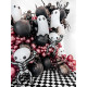Fólia lufi csontváz fekete 84x100 cm – Halloween dekoráció