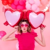 Balon din folie în formă de ochelari „love”