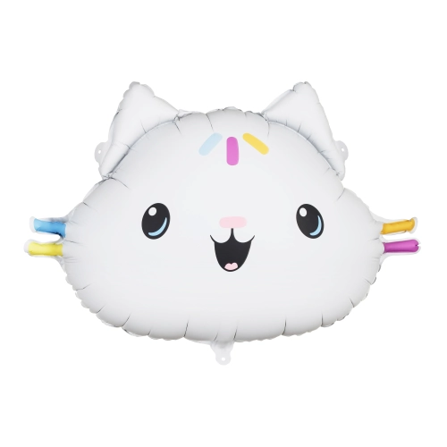 Balon folie pisicuța Cakey 67x43 cm – mix de culori