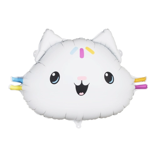 Fóliový balónek kočička Cakey 67x43 cm – mix barev