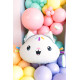 Foliasti balon Mačka Cakey 67 × 43 cm – mešanica barv