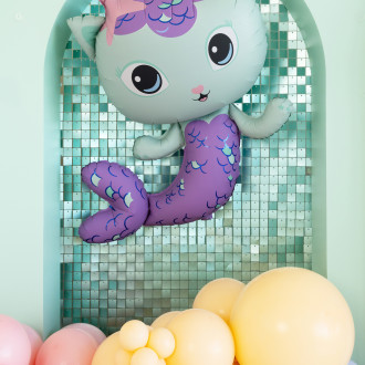 Sellőcica fólia lufi 80x82 cm – héliummal tölthető