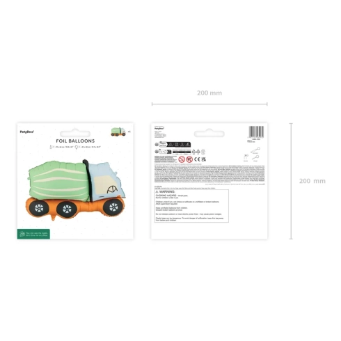 Fóliový balón miešačka betónu mix farieb