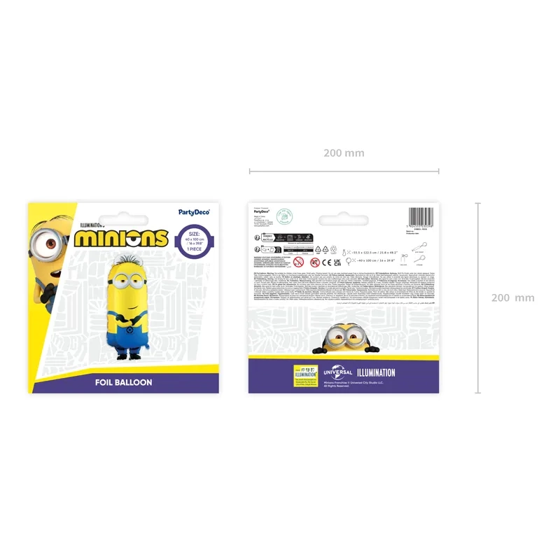Palloncino in alluminio Minion Tim per party