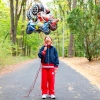 Folijski balon motor plavi