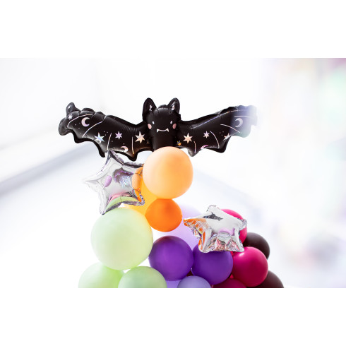 Folijski balon netopir črne barve s holografskim potiskom 40,5 cm