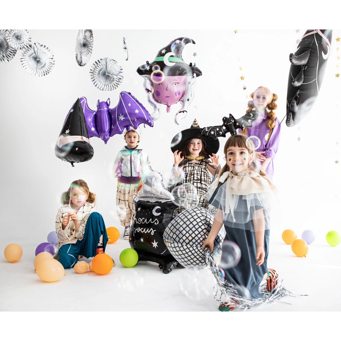 Balon folie liliac mov 96 cm – decorațiune pentru petrecere și Halloween