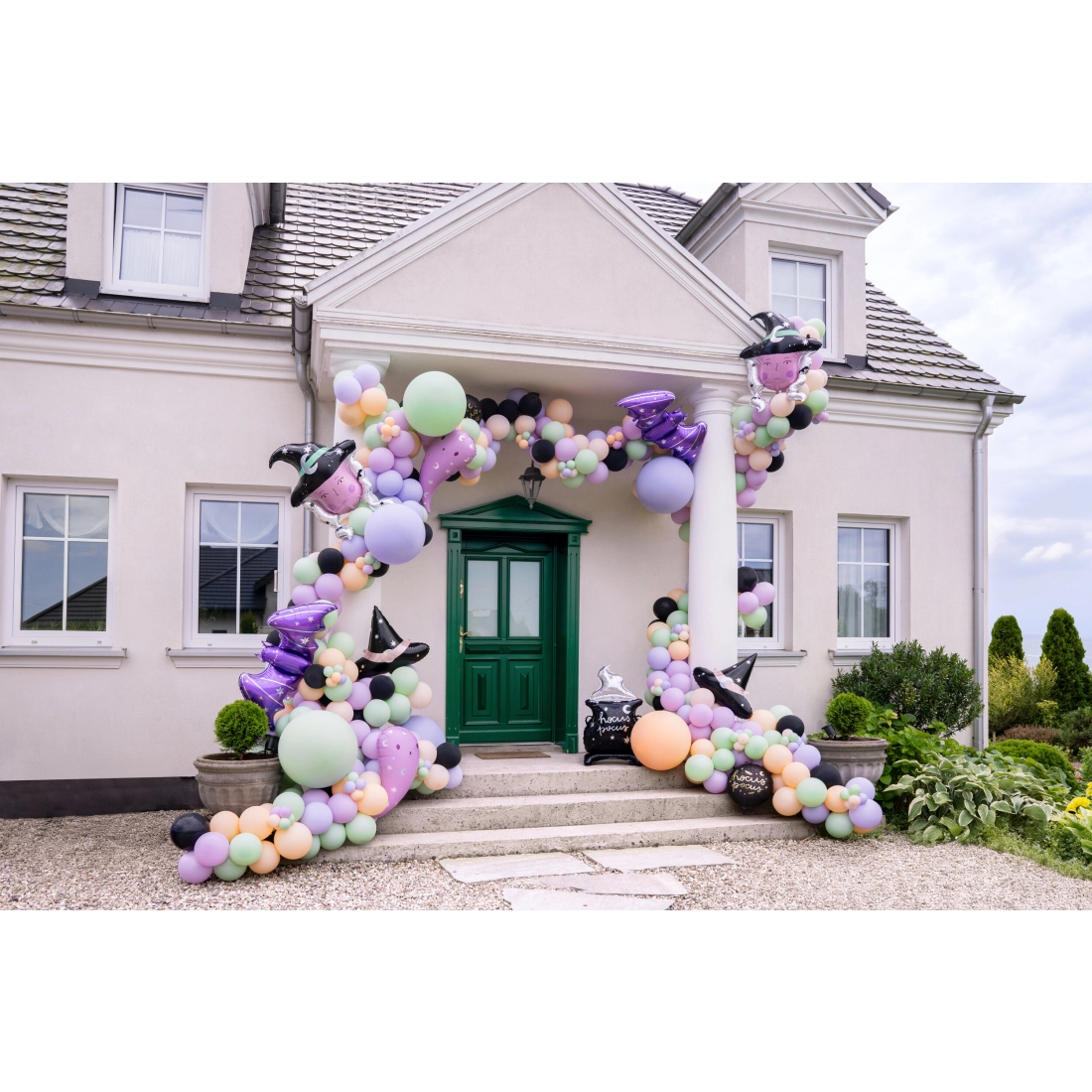 Balon folie liliac mov 96 cm – decorațiune pentru petrecere și Halloween