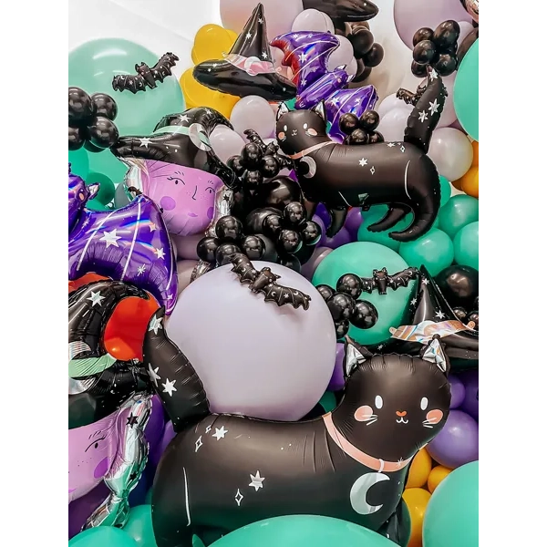 Balon folie liliac mov 96 cm – decorațiune pentru petrecere și Halloween