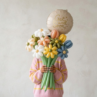 Okrugli folijski balon Get Well Soon, razne boje