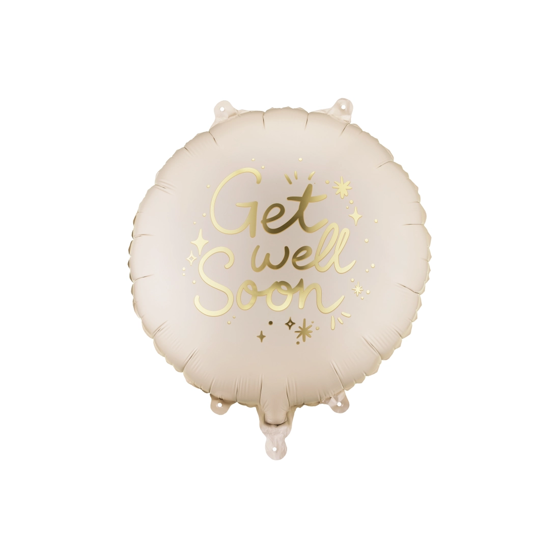 Kerek fólia lufi Get Well Soon, színmix
