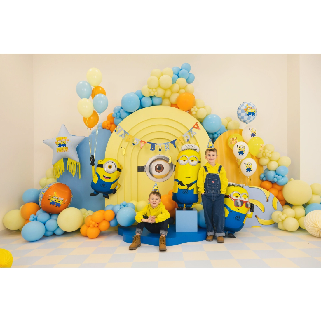 Palloncino in alluminio rotondo Minions