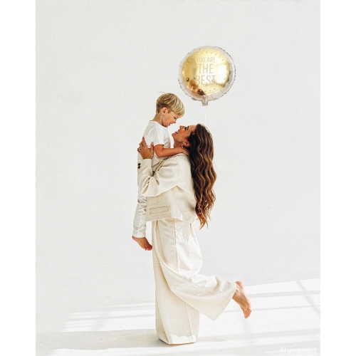 Okrugli folijski balon You Are The Best, mešane barve