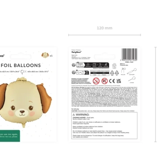 Folični balon pas, mix boja