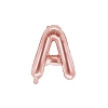 Rózsaarany fólia lufi A betű bulira