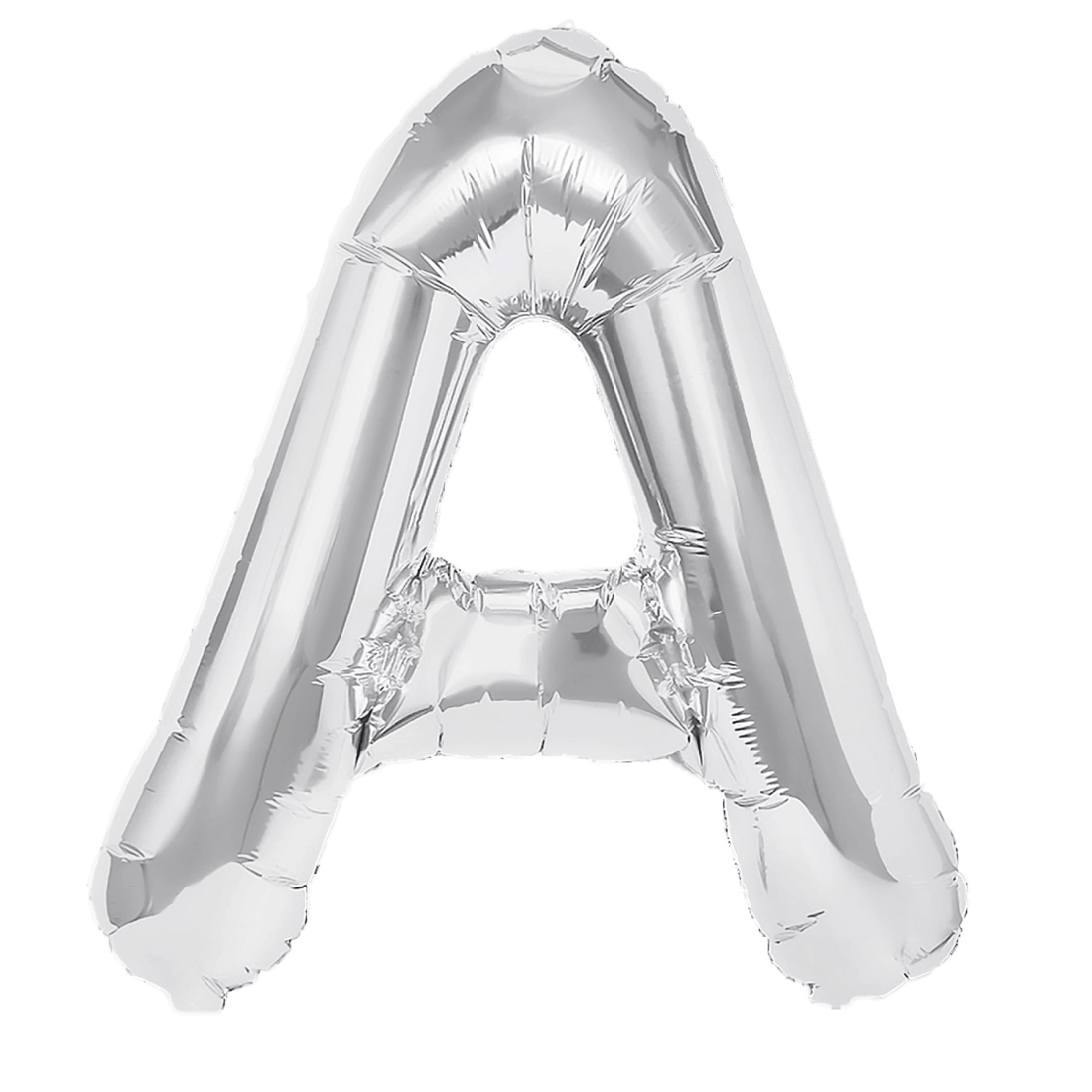 Fólia lufi „A” betű, ezüst, 40 cm