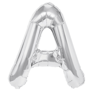 Folijski balon črka A srebrna 40 cm