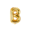 Fólia lufi B betű, arany, bulira