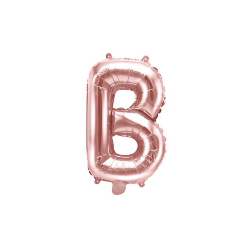Fólia lufi B betű rose gold bulira