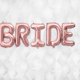Fóliový balón písmeno B rose gold na párty