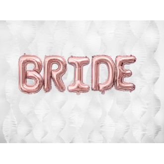 Fóliový balónek písmeno B rose gold na párty