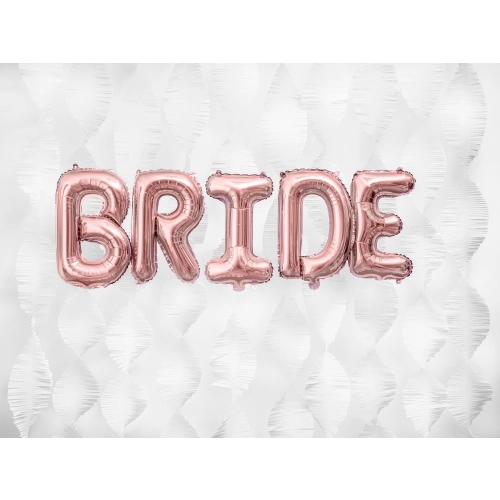 Fólia lufi B betű rose gold bulira