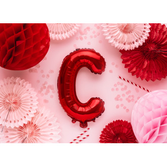 Fóliový balón písmeno C červený