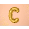 Fólia lufi C betű, arany, 35 cm, partira