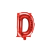 Fólia lufi D betű piros partyra