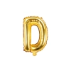 Arany fólia lufiballon D betű ünneplésre