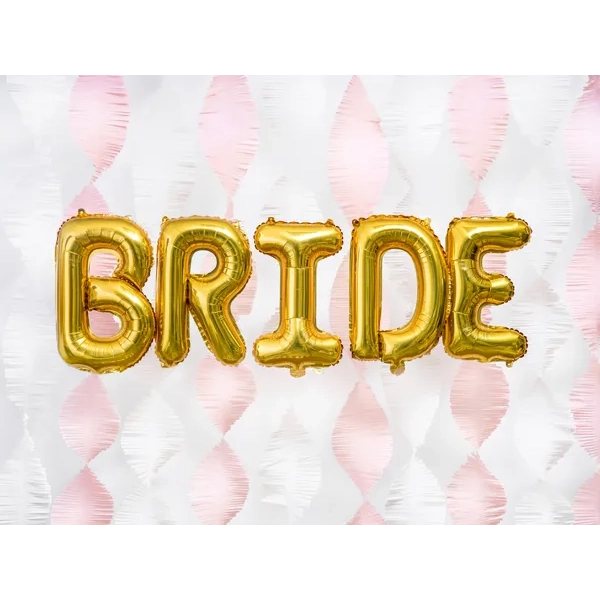 Arany fólia lufiballon D betű ünneplésre