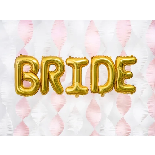 Balon iz folije črka D gold za praznovanje