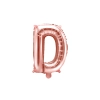 Rose gold fólia lufi D betű ünneplésre