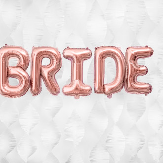 Fóliový balón písmeno D rose gold na oslavu