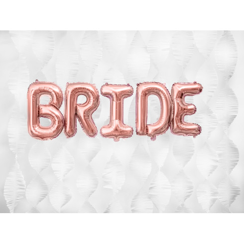 Fóliový balón písmeno D rose gold na oslavu