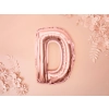 Rose gold fólia lufi D betű ünneplésre