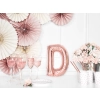 Rose gold fólia lufi D betű ünneplésre