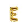 Fólia lufi E betű arany színben bulira