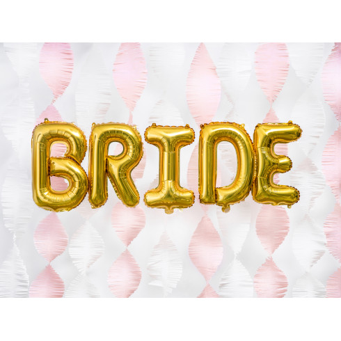 Foliový balón písmeno E gold na párty