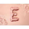 Fólia lufi E betű, rose gold, 35 cm