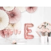Fólia lufi E betű, rose gold, 35 cm