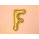 Fóliový balón písmeno F gold na párty