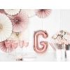 Fólia lufiballon G betű, rose gold