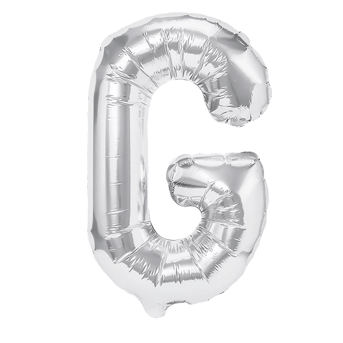 Balon din folie literă G, argintiu, 40 cm