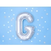 Fólia lufi G betű, ezüst