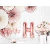 Fólia lufi H betű rose gold bulira