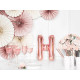 Fóliový balón písmeno H rose gold na párty