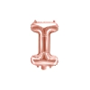 Fólia lufi I betű rose gold színben partira