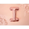 Fólia lufi I betű rose gold színben partira