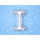 Foliový balón písmeno I stříbrný 35 cm